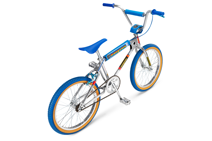 Blue and hot sale white mongoose bike